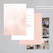 "Ethereal Bouquet" - Wedding Invitations in Blush by Petra Kern - Back of Card