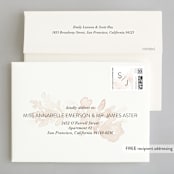 "Ethereal Bouquet" - Wedding Invitations in Blush by Petra Kern - FREE Recipient Addressing