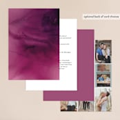 "Ethosien" - Wedding Invitations in Majestic by GeekInk Design - Back of Card