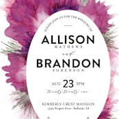 "Ethosien" - Wedding Invitations in Majestic by GeekInk Design - Close-Up