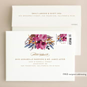 "Fall romance" - Wedding Invitations in Jewelled by Creo Study - FREE Recipient Addressing