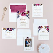 "Fall romance" - Wedding Invitations in Jewelled by Creo Study - Invitation Suite