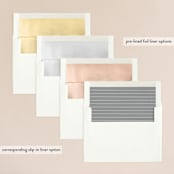 "Brooklyn" - Wedding Invitations in Cement by Lauren Chism - Envelope Liner Options