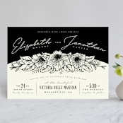 "Apeiron" - Wedding Invitations in Ebony by GeekInk Design - Front