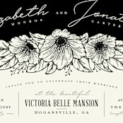"Apeiron" - Wedding Invitations in Ebony by GeekInk Design - Close-Up