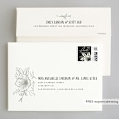 "Apeiron" - Wedding Invitations in Ebony by GeekInk Design - FREE Recipient Addressing