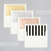 "Apeiron" - Wedding Invitations in Ebony by GeekInk Design - Envelope Liner Options