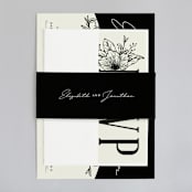 "Apeiron" - Wedding Invitations in Ebony by GeekInk Design - Assembled