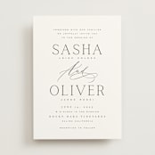 "Ashbury" - Wedding Invitations in Ink by Kristie Kern - Front