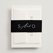 "Ashbury" - Wedding Invitations in Ink by Kristie Kern - Assembled with Belly Band