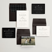 "Ashbury" - Wedding Invitations in Ink by Kristie Kern - Invitation Suite