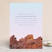 "Desert Rocks" - Wedding Invitations in Sunset by Owl and Toad - Front