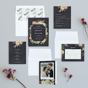 "botanica" - Wedding Invitations in Midnight by Griffinbell Paper Co. - Invitation Suite