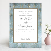 "Something Blue" - Wedding Invitations in Aqua by Benita Crandall - Front