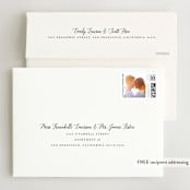 "Something Blue" - Wedding Invitations in Aqua by Benita Crandall - FREE Recipient Addressing