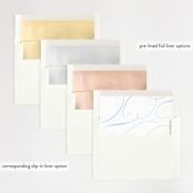 "Something Blue" - Wedding Invitations in Aqua by Benita Crandall - Envelope Liner Options