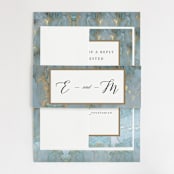 "Something Blue" - Wedding Invitations in Aqua by Benita Crandall - Assembled