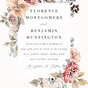 "Wildflower Garden" - Wedding Invitations in Meadow by Wildfield Paper Co - Close-Up