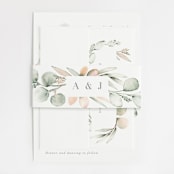 "Romantic Eucalyptus" - Wedding Invitations in Sage by Petra Kern - Assembled