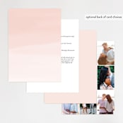 "Soft Florals" - Wedding Invitations in Coral Wash by Leah Bisch - Back of Card