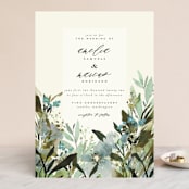 "Gardens Edge" - Wedding Invitations in Garden by Grace Kreinbrink - Front