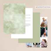 "Gardens Edge" - Wedding Invitations in Garden by Grace Kreinbrink - Back of Card