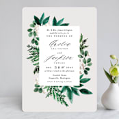 "Winter Bouquet" - Wedding Invitations in Mist by Alethea and Ruth - Front