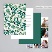"Winter Bouquet" - Wedding Invitations in Mist by Alethea and Ruth - Back of Card