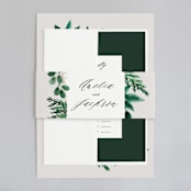 "Winter Bouquet" - Wedding Invitations in Mist by Alethea and Ruth - Assembled