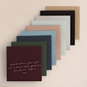 "Garden Square" - Wedding Invitations in Basil by Olivia Raufman - Colored Envelopes Available