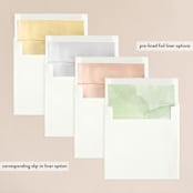 "Garden Square" - Wedding Invitations in Basil by Olivia Raufman - Envelope Liner Options