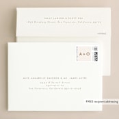 "desert chic" - Wedding Invitations in Blush by AK Graphics - FREE Recipient Addressing