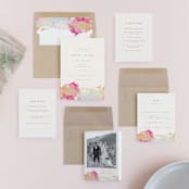 "desert chic" - Wedding Invitations in Blush by AK Graphics - Invitation Suite