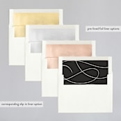 "Fountain Pen" - Wedding Invitations in Creme by Erin L. Wilson - Envelope Liner Options