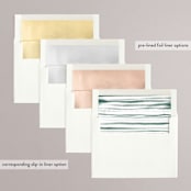 "Clearing" - Wedding Invitations in Leaf by Alethea and Ruth - Envelope Liner Options