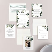 "Clearing" - Wedding Invitations in Leaf by Alethea and Ruth - Invitation Suite