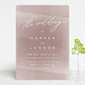 "plain paint" - Wedding Invitations in Taupe by Phrosné Barwood - Front