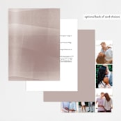 "plain paint" - Wedding Invitations in Taupe by Phrosné Barwood - Back of Card