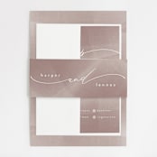 "plain paint" - Wedding Invitations in Taupe by Phrosné Barwood - Assembled