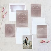 "plain paint" - Wedding Invitations in Taupe by Phrosné Barwood - Invitation Suite