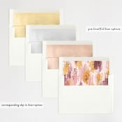"Mod Brush" - Wedding Invitations in Blush by Lisa Fee Paura - Envelope Liner Options