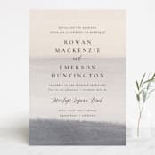 "Sunrise Waves" - Wedding Invitations in Ocean by Wildfield Paper Co - Front