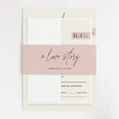 "A Storybook Wedding" - Wedding Invitations in Blush by Katy Shen - Assembled