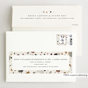 "Terrazzo Frame" - Wedding Invitations in Mustard by Amy Payne - FREE Recipient Addressing