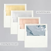 "swirl" - Wedding Invitations in Celestial by Alethea and Ruth - Envelope Liner Options