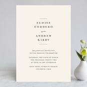 "a grand day" - Wedding Invitations in Vanilla by Lea Delaveris - Front