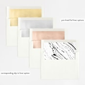 "Library Square" - Wedding Invitations in Charcoal by Meagan Christensen - Envelope Liner Options