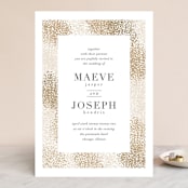 "Organic Dots" - Wedding Invitations in Champagne by lena barakat - Front