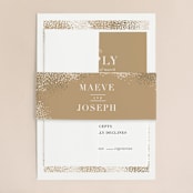 "Organic Dots" - Wedding Invitations in Champagne by lena barakat - Assembled