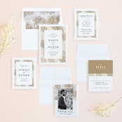 "Organic Dots" - Wedding Invitations in Champagne by lena barakat - Invitation Suite